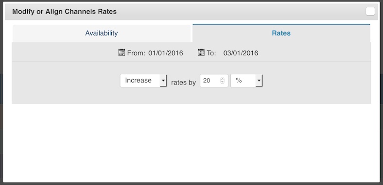 Rates Modification 1